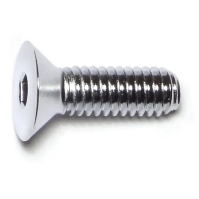 5/16″-18 x 1″ Chrome Plated Grade 8 Steel Coarse Thread Flat Head Socket Cap Screws