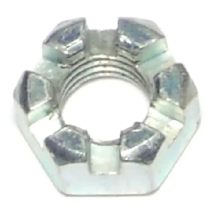 5/16″-18 Zinc Plated Steel Coarse Thread Slotted Hex Nuts