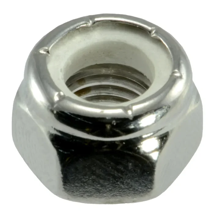 5/16″-24 Polished 18-8 Stainless Steel Fine Thread Nylon Insert Lock Nuts