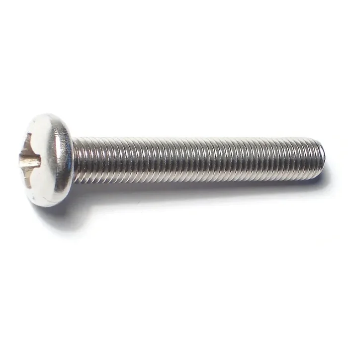 5/16″-24 x 2″ 18-8 Stainless Steel Fine Thread Phillips Pan Head Machine Screws