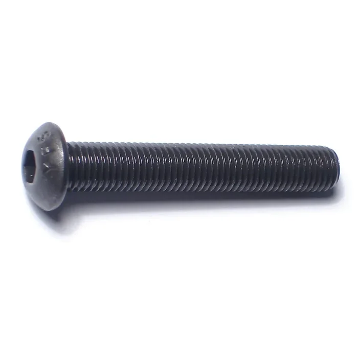 5/16″-24 x 2″ Plain Steel Fine Thread Button Head Socket Cap Screws