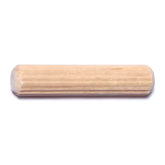 5/16″ x 1-1/2″ Birch Wood Fluted Dowel Pins
