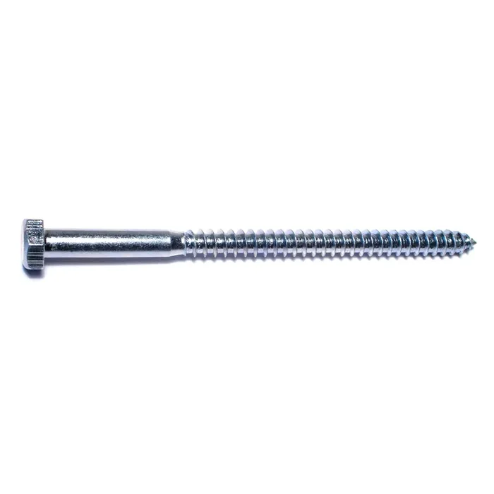 5/16″ x 5″ Zinc Plated Grade 2 / A307 Steel Hex Head Lag Screws