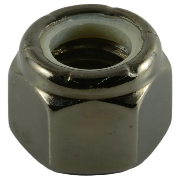 5/8″-11 Black Chrome Plated Steel Coarse Thread Nylon Insert Lock Nuts