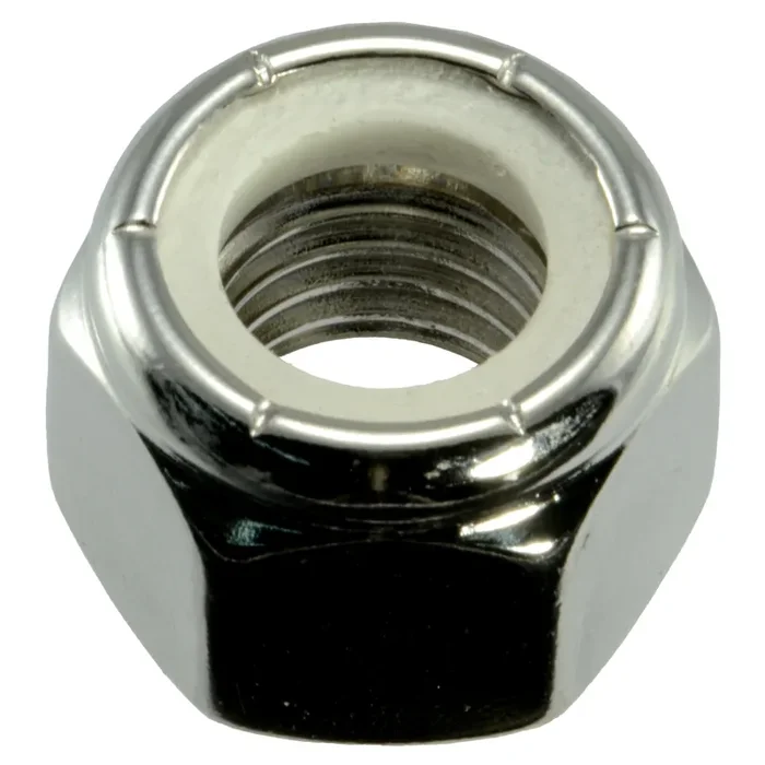 5/8″-11 Polished 18-8 Stainless Steel Coarse Thread Nylon Insert Lock Nuts