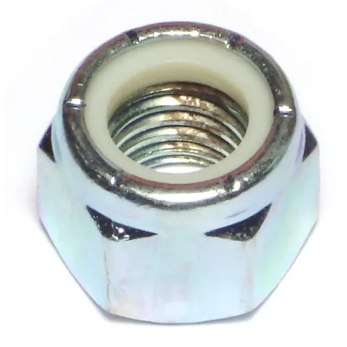 5/8″-11 Zinc Plated Grade 2 Steel Coarse Thread Nylon Insert Lock Nuts