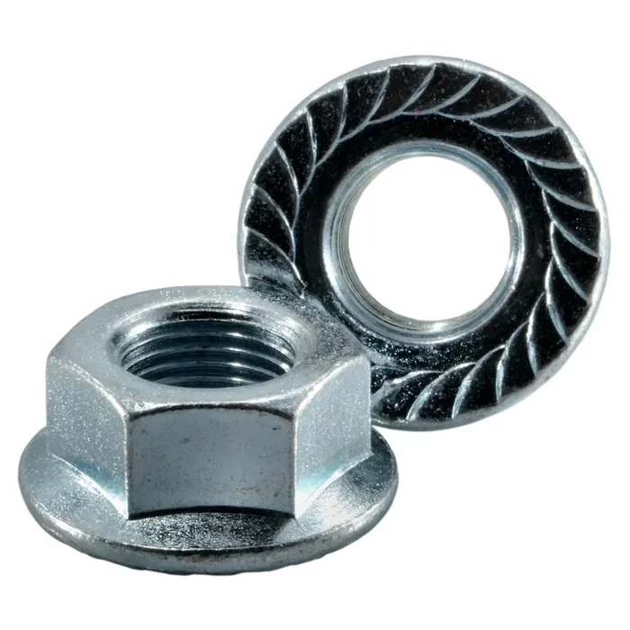 5/8″-18 Zinc Plated Steel Fine Thread Serrated Lock Nuts