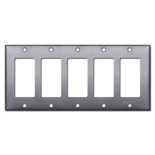 5 Decor Outlet or Rocker Cover Plate – Raw Steel Paintable