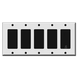 5 Gang Decora Rocker Switch Plate Covers