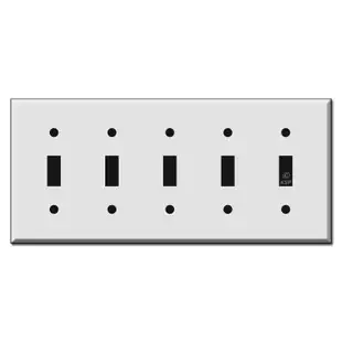 5 Toggle Switch Wall Plate