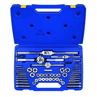 53-pc Machine Screw / Fractional Tap & Hex Die Set