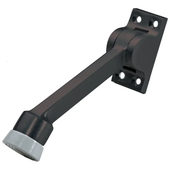 5in Kickdown Holder – Solid Cast Brass with Rubber Bumper – Dark Oxidized Satin Bronze