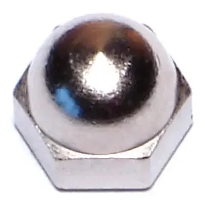 6-32 Nickel Plated Brass Coarse Thread Acorn Cap Nuts