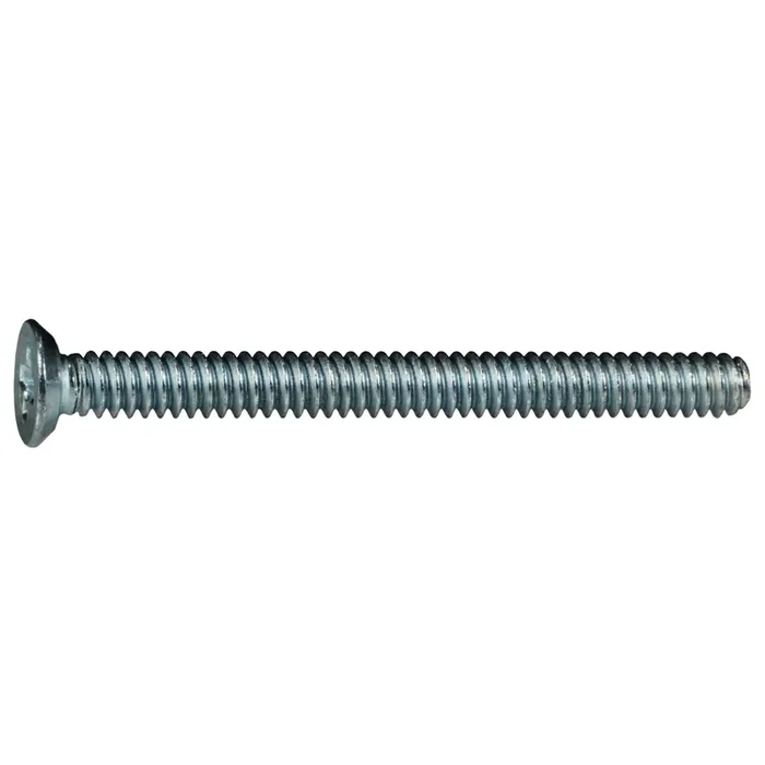 6-32 x 1-1/2″ Zinc Plated Steel Coarse Thread Phillips Flat Undercut Head Machine Screws