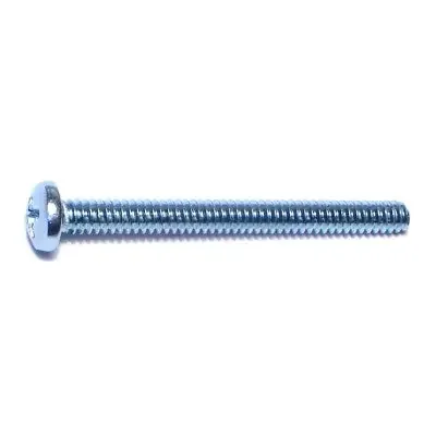 6-32 x 1-1/2″ Zinc Plated Steel Coarse Thread Phillips Pan Head Machine Screws