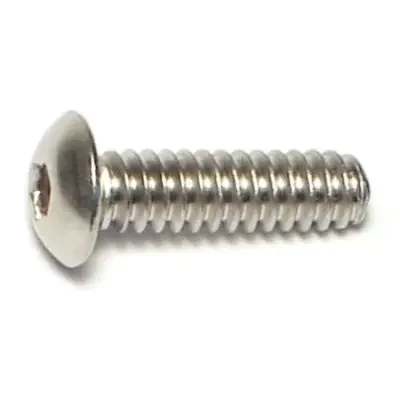 6-32 x 1/2″ 18-8 Stainless Steel Coarse Thread Button Head Socket Cap Screws