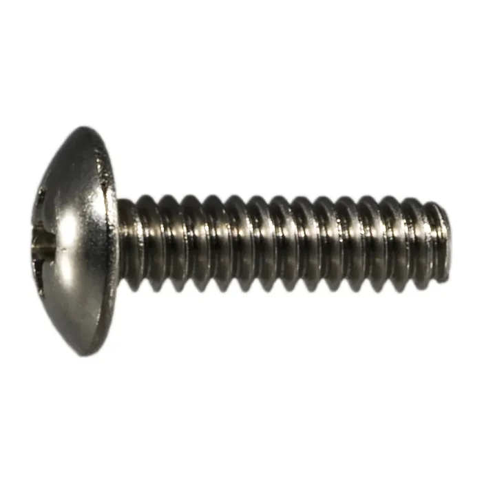 6-32 x 1/2″ 18-8 Stainless Steel Coarse Thread Phillips Truss Head Machine Screws