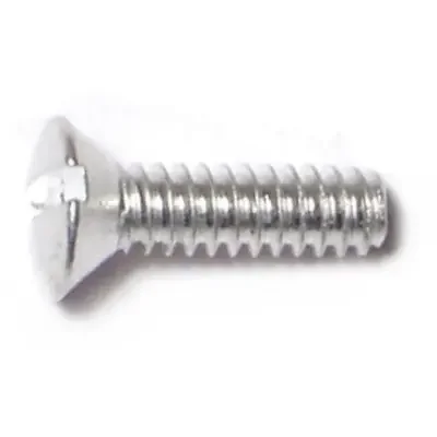 6-32 x 1/2″ Aluminum Coarse Thread Slotted Oval Head Machine Screws