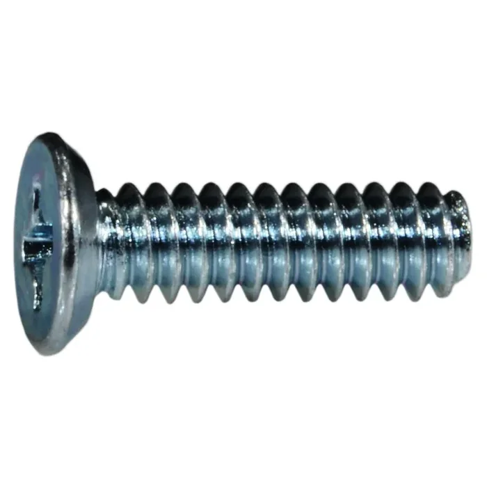 6-32 x 1/2″ Zinc Plated Steel Coarse Thread Phillips Flat Undercut Head Machine Screws