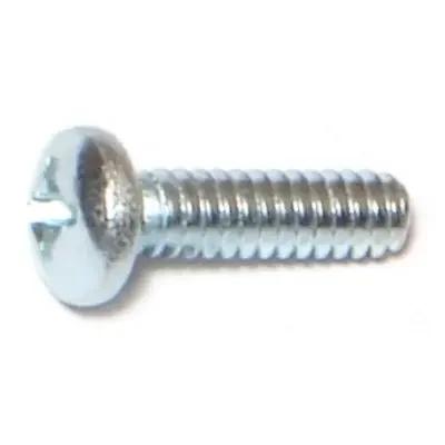 6-32 x 1/2″ Zinc Plated Steel Coarse Thread Phillips Pan Head Machine Screws