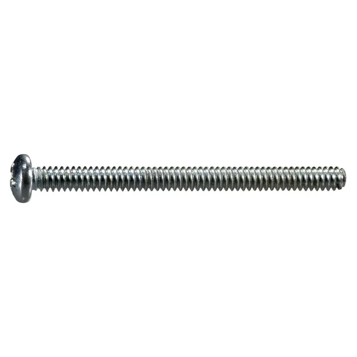 6-32 x 1-3/4″ Zinc Plated Steel Coarse Thread Phillips Pan Head Machine Screws