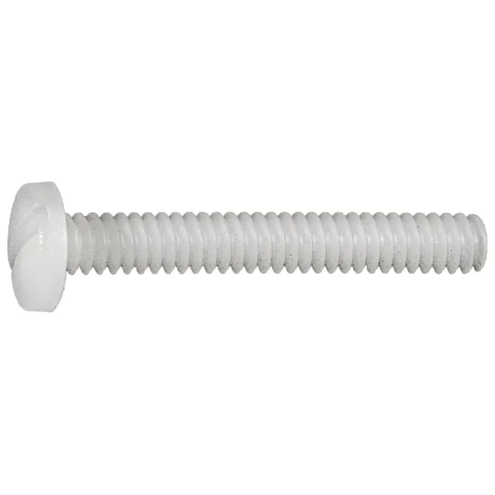 6-32 x 1″ Nylon Plastic Coarse Thread Slotted Binding Machine Screws