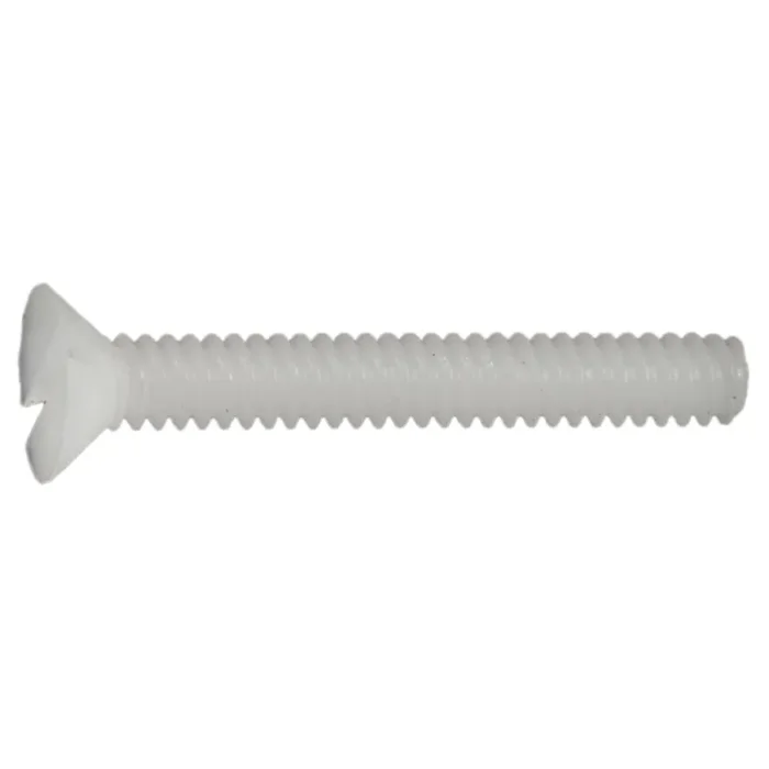 6-32 x 1″ Nylon Plastic Coarse Thread Slotted Flat Head Screws