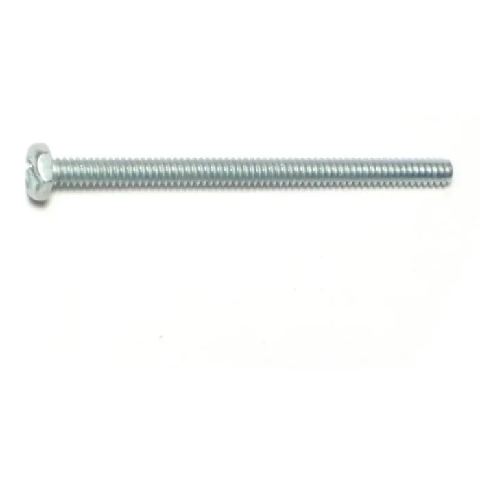 6-32 x 2″ Zinc Plated Steel Coarse Thread Slotted Indented Hex Head Machine Screws