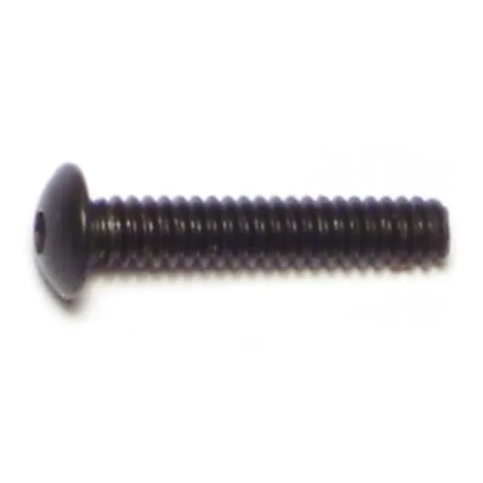 6-32 x 3/4″ Plain Steel Coarse Thread Button Head Socket Cap Screws