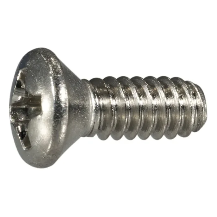 6-32 x 3/8″ 18-8 Stainless Steel Coarse Thread Phillips Oval Head Machine Screws
