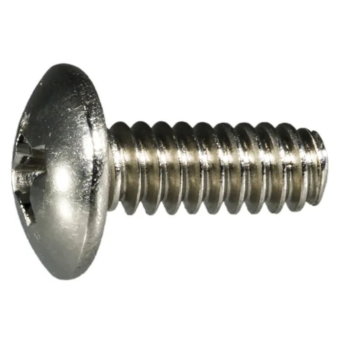 6-32 x 3/8″ 18-8 Stainless Steel Coarse Thread Phillips Truss Head Machine Screws