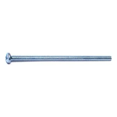 6-32 x 3″ Zinc Plated Steel Coarse Thread Phillips Pan Head Machine Screws