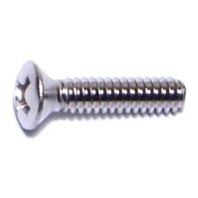6-32 x 5/8″ 18-8 Stainless Steel Coarse Thread Phillips Oval Head Machine Screws