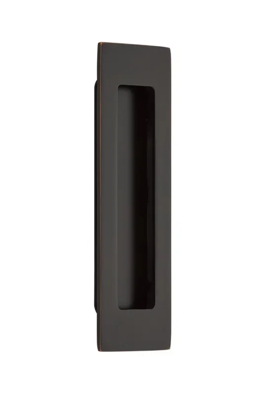6″ Modern Rectangular Flush Pull – Oil Rubbed Bronze Finish by Emtek