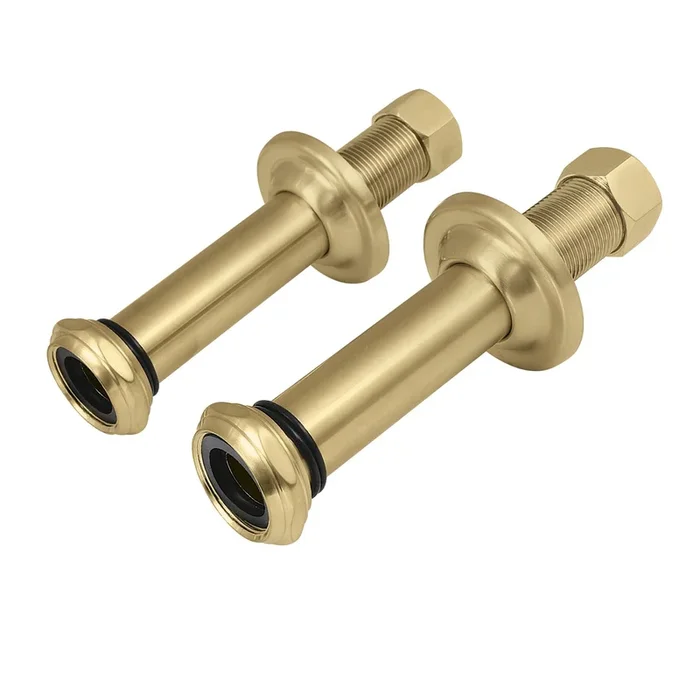 6″ Wall Union Extension Adapter, Brushed Brass – Kingston Brass