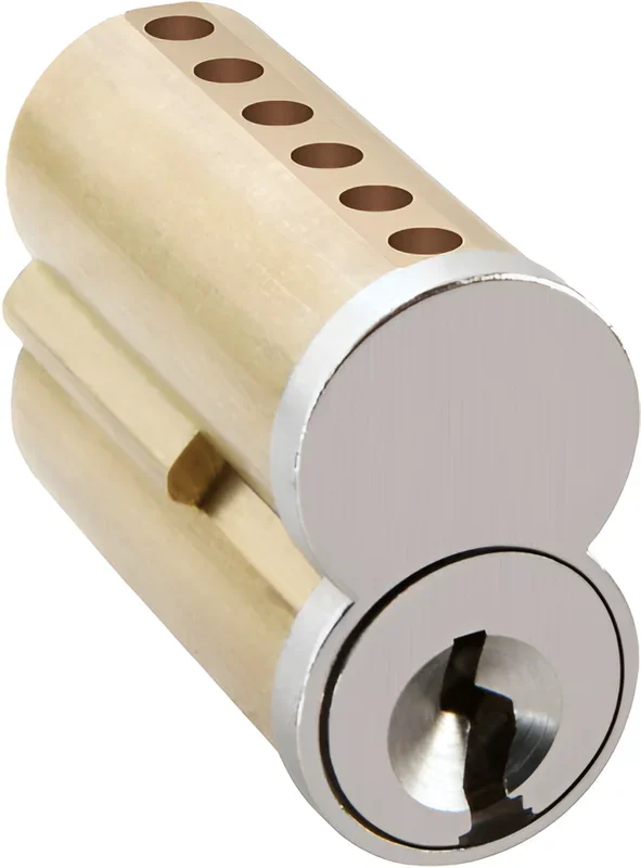 6-Pin Uncombinated Core (SFIC) F Keyway – Satin Chrome by Stanley Hardware