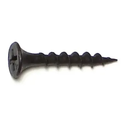 6 x 1″ Black Phosphate Steel Coarse Thread Phillips Bugle Head Drywall Screws