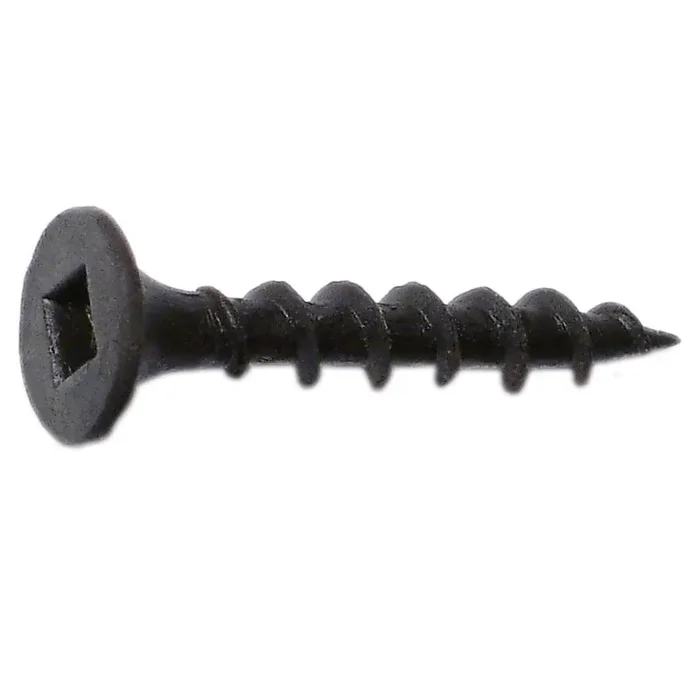 6 x 1″ Black Phosphate Steel Coarse Thread Square Drive Bugle Head Drywall Screws
