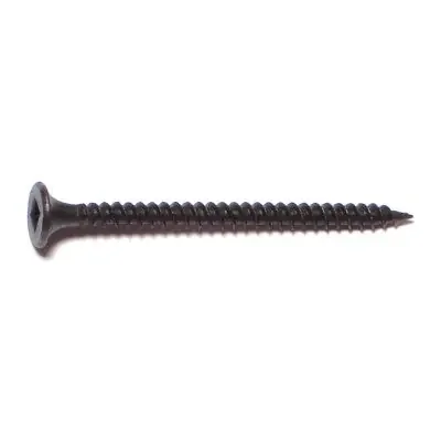 6 x 2″ Black Phosphate Steel Fine Thread Square Drive Bugle Head Drywall Screws