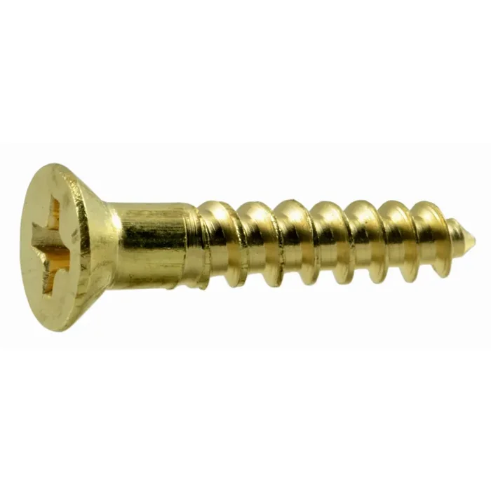 6 x 3/4″ Brass Phillips Flat Head Wood Screws