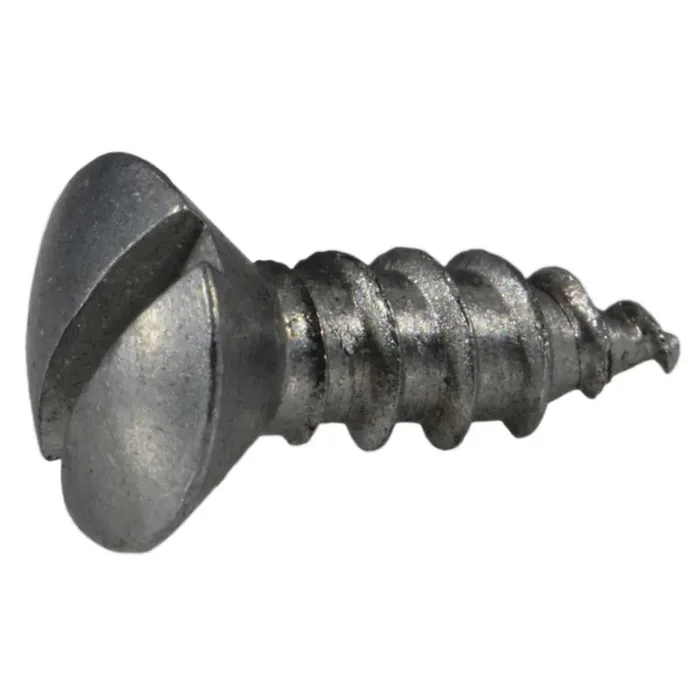 6 x 3/8″ Aluminum Slotted Oval Head Sheet Metal Screws