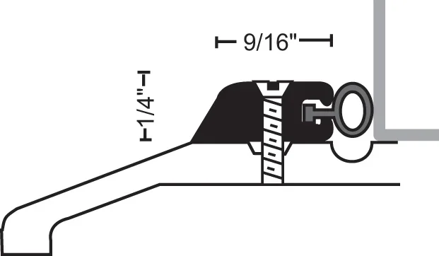 60″ Aluminum Silicone Stop Strip – NGP Weatherstripping