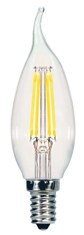 60W CA11 LED Light Bulb with Candelabra E-12 Base – Dimmable Warm White