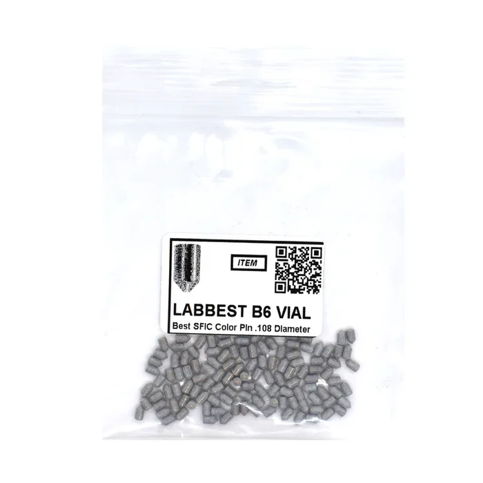 6B Universal SFIC Bottom Pins – Size .185, Color-Coded Nickel Silver