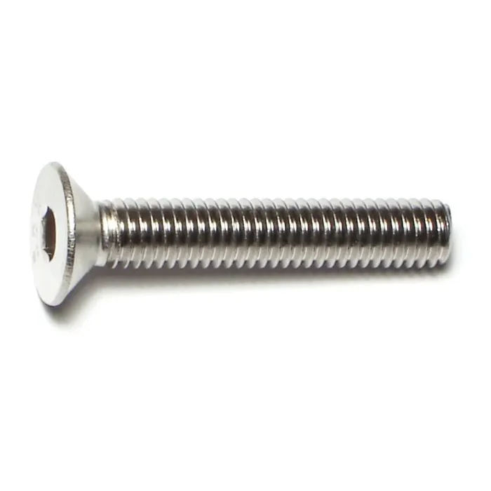 6mm-1.0 x 35mm A2 Stainless Steel Coarse Thread Flat Head Hex Socket Cap Screws