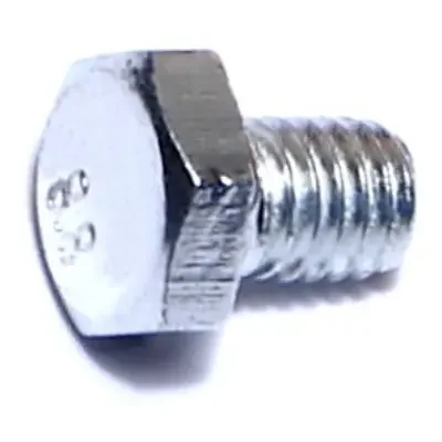 6mm-1.0 x 8mm Zinc Plated Class 8.8 Steel Coarse Thread Hex Cap Screws
