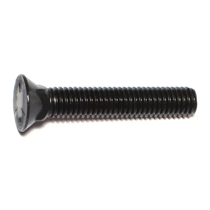 7/16″-14 x 2-1/2″ Plain Grade 5 Steel Coarse Thread Flat Head Plow Bolts