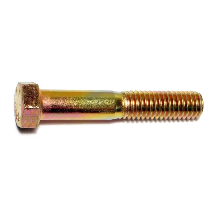7/16″-14 x 2-1/2″ Zinc Plated Grade 8 Steel Coarse Thread Hex Cap Screws