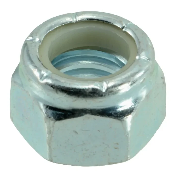 7/16″-14 Zinc Plated Grade 2 Steel Coarse Thread Nylon Insert Lock Nuts