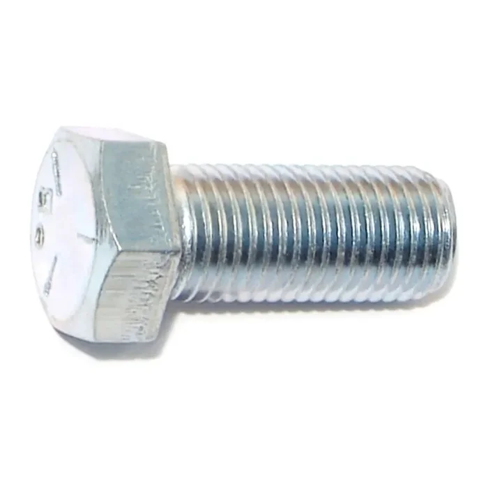 7/16″-20 x 1″ Zinc Plated Grade 5 Steel Fine Thread Hex Cap Screws